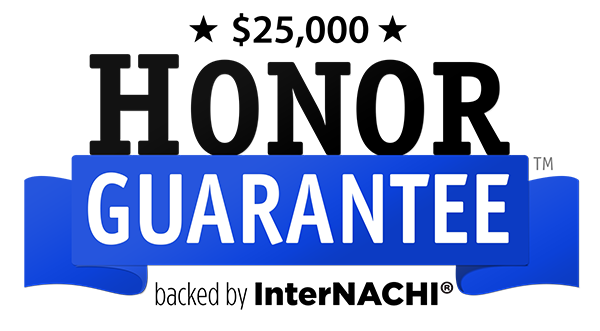 InterNACHI $25,000 Honor Guarantee seal